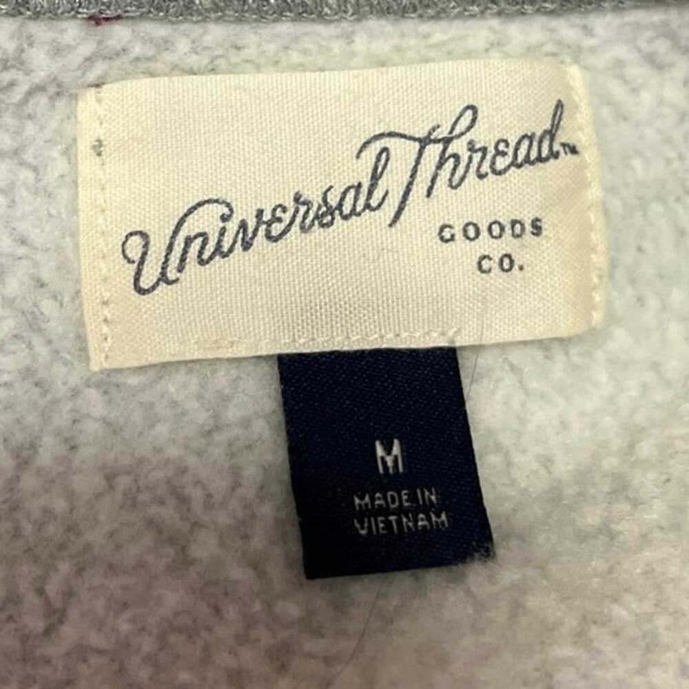 Universal Thread Gray Red Hearts Print Fleece Coz… - image 4